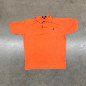 Ralph Lauren Vintage‎ Orange Polo Shirt Men's Medium Classic Fit